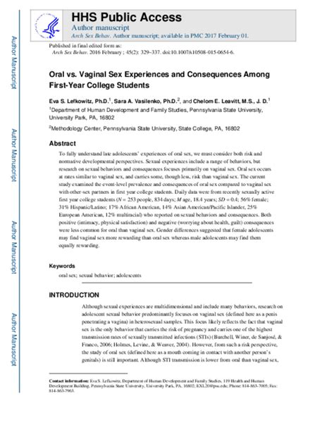 blow job by teens|Oral vs. Vaginal Sex Experiences and Consequences Among .